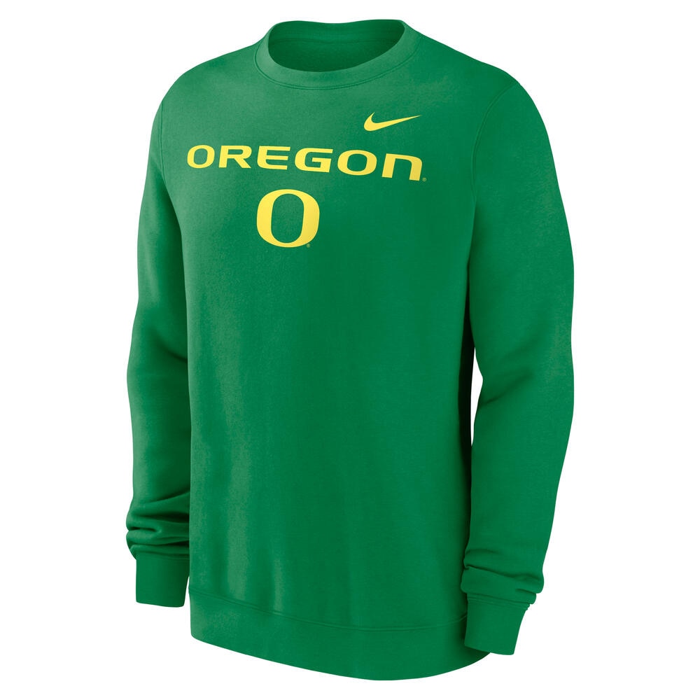 Oregon, Nike, Green, Pullover, Men, Club, Fleece, Sweatshirt, 914695